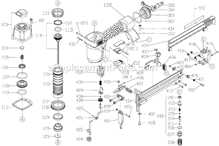 Part Location Diagram of 894744 DeWALT PUSHER